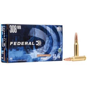 Federal Power-Shok Copper 308 Winchester Copper Hollow Point 150 Grain 20 Rounds