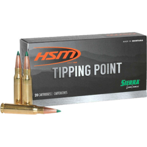HSM Tipping Point Rifle Ammunition 243 Win. Sierra Gamechanger 90 gr. 20 rd.