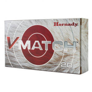 HORNADY V-match Rifle Ammo 6mm Creedmoor 80 Gr. Eld-vt 20 Rd.