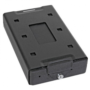 Bulldog BD1100 Car Vault Key Entry Matte Black Powder Coat Steel Holds 1 Handgun 8.70" x 6" x 2.50"