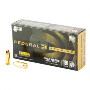 Federal Gold Medal 40 S&W Full Metal Jacket 180 Grain 50 Rounds