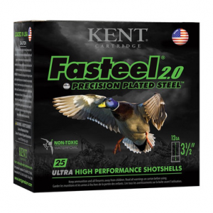 Kent Fasteel 2.0 Precision Plated Steel Load 12 ga. 3.5 in. 1 3/8 oz. 2 Shot 25 rd.