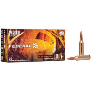 Federal Fusion 243 Winchester Soft Point 95 Grain 20 Rounds