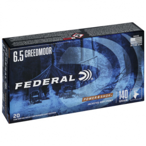 Federal Power-Shok 6.5 Creedmoor Soft Point 140 Grain 20 Rounds