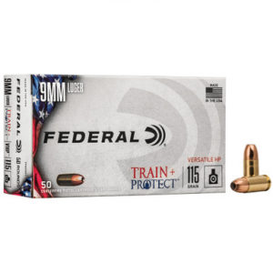 Federal Train + Protect 9mm Luger VHP 115 Grain 50 Rounds