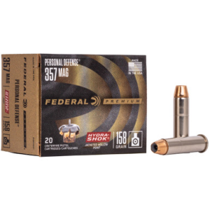 Federal Premium Personal Defense 357 Magnum Jacketed Hollow Point 158 Grain 20 Rounds