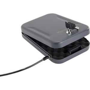 Hornady 95200 Standard Lock Box Large Key Entry Black Steel Holds 1 Handgun 9.50" L x 6.50" W x 1.75" D