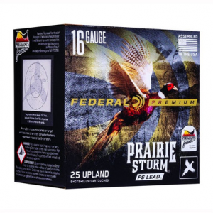Federal Premium Prairie Storm 16 Gauge 5 Shot 1 1/4 Grain 25 Rounds