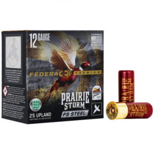 Federal Prairie Storm FS Steel 12 Gauge Steel Shot 1 1/8 Grain 25 Rounds