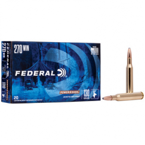 FEDERAL Power-shok 270 Winchester Jacketed Soft Point 130 Grain 20 Rounds