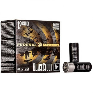 Federal Premium Black Cloud 12 Gauge Shotgun Ammo 1 1/8 Ounce 3 Shot 25 Rounds