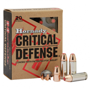 HORNADY Critical Defense Pistol Ammo 30 Super Carry 100 Gr. Ftx Cd 20 Rd.
