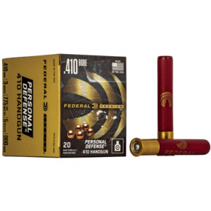 Federal Premium Personal Defense 410 Bore 000 Buckshot 3 Inch 5 Pellets 20 Rounds
