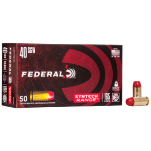 Federal Syntech Range 40 S&W Polymer Coated 165 Grain 50 Rounds