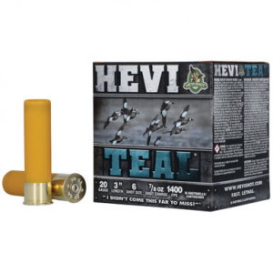 HEVI-Shot HS62006 HEVI-Teal 20Gauge 3" 7/8oz 6Shot 25 Rounds
