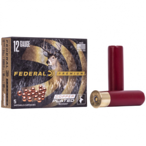 Federal Premium Vital Shok 12 Gauge 00 Buckshot 18 Pellets 5 Rounds