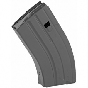 DuraMag 2068041207CPD SS 20rd 22 Nosler/6.8 SPC for AR-15 Black w/ Gray Follower Detachable