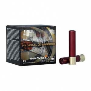 Federal Premium High Overall 410 Gauge Shotgun Ammo 8.5 Shot 1/2 Ounce 25 Rounds