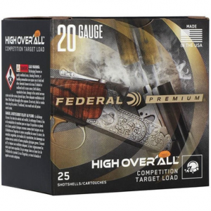 Federal Premium High Over All 20 Gauge 7/8 Grain 8 Shot 25 Rounds