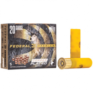 Federal Premium Vital Shok 20 Gauge 2 Buck 18 Pellets 5 Rounds
