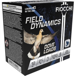 Fiocchi Dove & Target Loads 12 ga. 2.75 in. 1 oz. 8 Shot 25 rd.