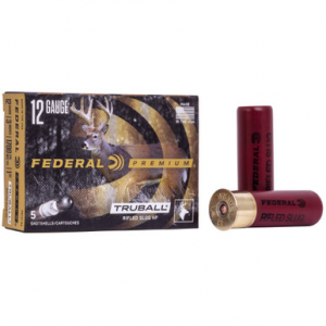 FEDERAL Premium Vital-shok 12 Gauge Truball Hp Rifled Slug 1 Ounce 5 Rounds