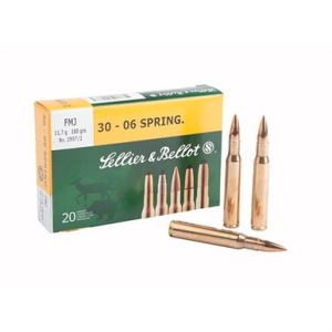 Sellier & Bellot Rifle Ammunition .308 Winchester Full Metal Jacket 180 Grain 20 Rounds