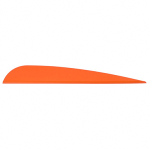 AAE Elite Plastifletch Vanes Fire Orange 3.875 in. 100 pk.