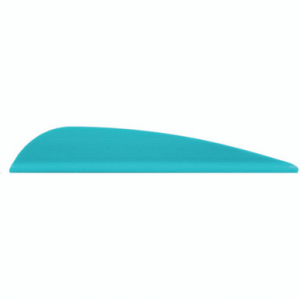 AAE Elite Plastifletch Vanes Teal 2.375 in. 100 pk.
