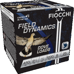 FIOCCHI Dove & Target Loads 410 Ga. 2.5 In. 1/2 Oz. 8 Shot 25 Rd.