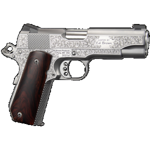 Ed Brown KCSSSIG Kobra Carry Signature Edition 45 ACP 7+1 4.25" Stainless Recessed Crown Barrel, Engraved Serrated Stainless Steel Slide & Frame w/Beavertail, Cocobolo Grip