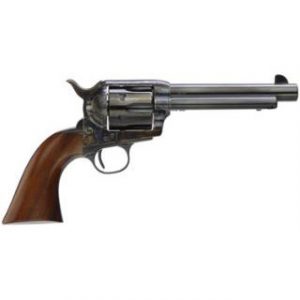 Taylors & Company 550897 1873 Cattleman SAO 45 Colt (LC) Caliber with 5.50" Blued Finish Barrel, 6rd Capacity Blued Finish Cylinder, Color Case Hardened Finish Steel Frame & Walnut Grip