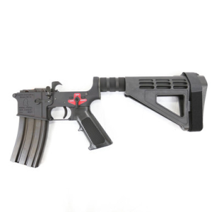 Franklin Armory BFSIII Equipped PISTOL Complete AR15 Lower Receiver - Black | Installed AR-ESSENTIALS Binary Trigger | SBM4 Brace
