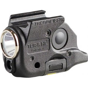 Streamlight TLR-6 HL Handgun Weapon Light for Glock 43x/48 300 Lumen Red Laser Black