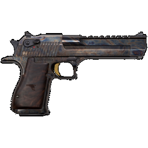 Magnum Research DE357CH Desert Eagle Mark XIX 357 Mag 6" 9+1 Color Case Hardened Carbon Steel with Clear Cerakote Frame & Slide Walnut with Engraved Desert Eagle Logo Grip