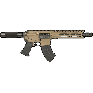 Diamondback DB1915O061 DB15 7.62x39mm 28+1 10", FDE, Carbon Lower, 9" M-LOK Handguard, Black Padded Buffer Tube/Magpul Grip