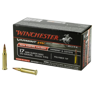 Winchester Varmint HV 17 WSM Polymer Tip 20 Grain 50 Rounds