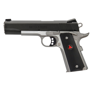 Colt Delta Elite 1911 10mm Auto 5in Barrel 8 Rounds Stainless Steel Silver Black