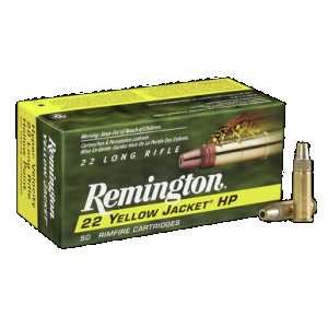 Remington Yellow Jacket 22 Long Rifle Plated Hollow Point 33 Grain 50 Rounds