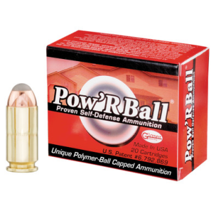 Glaser Pow'RBall Handgun Ammunition .40 S&W 135 gr JHP 1325 fps 20/box