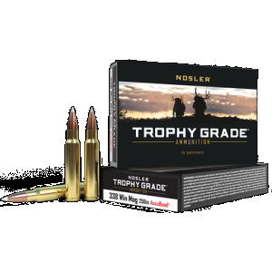 Nosler Trophy Grade Rifle Ammunition 338 Win. Mag. 250 gr. AB SP 20 rd.