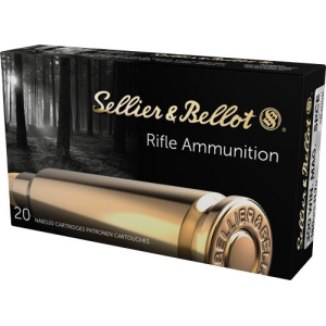 Sellier & Bellot Rifle Ammo 300 Winchester Magnum Soft Point Cut Through Edge 180 Grain 20 Rounds