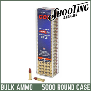 CCI Clean22 Rimfire Ammo 22 Long Rifle Lead Round Nose 40 Grain - CASE 5000 Rounds