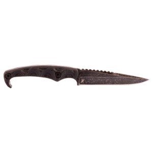 STROUP MK2 4" ACID ETCHED BLK W/SHTH