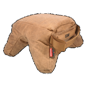 Birchwood Casey BC-BAG-SSEU Steady-Shot Echo Bag Heavyweight Prefilled Tan Wax Canvas Front and Rear Bag