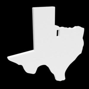 Birchwood Casey BC-47721 Centerfire Silhouette Texas 3/8" AR500 Steel Target