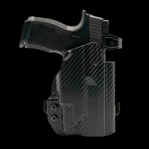 Rounded Gear SSRP365TLR7CFRHOWBPDL Paddle Holster OWB Black Carbon Fiber Kydex Fits Sig P365 Right Hand