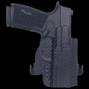 Rounded Gear SSRP365XMACROTLR7SUBCF Paddle Holster OWB Black Carbon Fiber Kydex Fits Sig P365 X Macro Right Hand