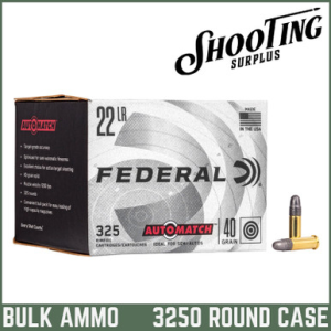Federal Champion Training 22 Long Rifle Lead Round Nose 40 Grain - CASE 3250 Rounds