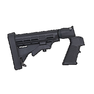 Mossberg 95219 Flex Stock 6 Position Black Synthetic for Mossberg 500, 590 (Not for Flex-22)